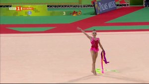 Стилияна Николова - лента - финал - Световно първенство по художествена гимнастика - София 2022