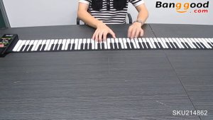 KONIX Silicon Flexible 88 Keys Electric Roll Up Piano PN88S - Banggood.com