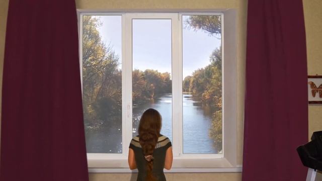 Футаж окна на зеленом фоне. Открывание штор на зеленом фоне. Хромакей. Green screen. Full HD 1080р.