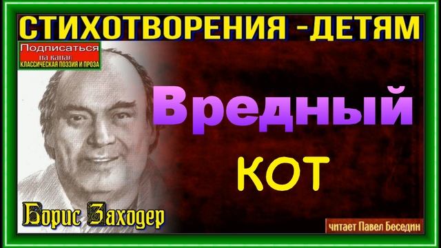 Стихотворение вредный кот