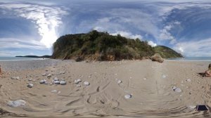 Twerk on the beach in 360 Degrees VR 4K