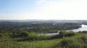 Самые красивые места Сибири. Нижнеудинск река Уда, вид с горы Вознесенка.