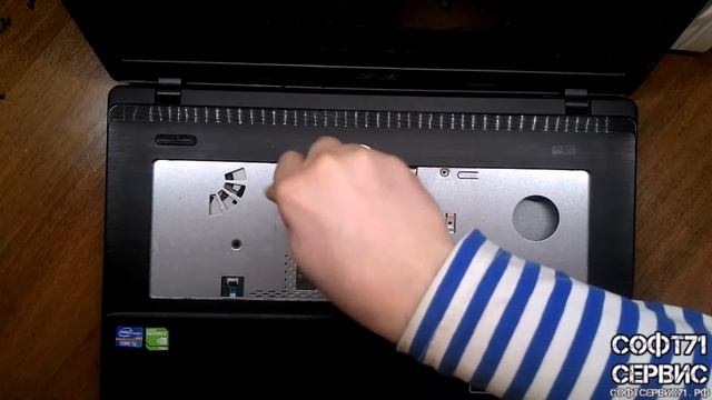 Как разобрать и почистить Asus X75V (Asus X75 series) disassembling and fan cleaning смотреть онлайн