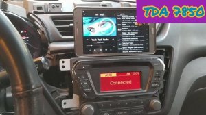 Замена УЧН и конденсатора на 10 000 мкФ 35 В на штатной магнитоле Киа рио 3. "до" и "после"