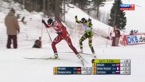 БИАТЛОН. КМ 2011-12. Хольменколлен (Норвегия). Женщины. Гонка прес 10 км. Спорт 1. 04.02.2012. 1080