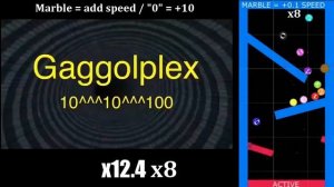 numbers 1 to absolute infinity by marbles balls - my speed is to 8