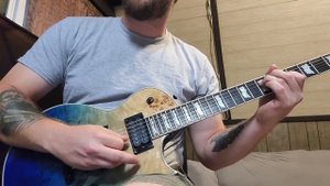 ESP LTD EC-1000 Deluxe blue natural fade review (is a plek worth it?)