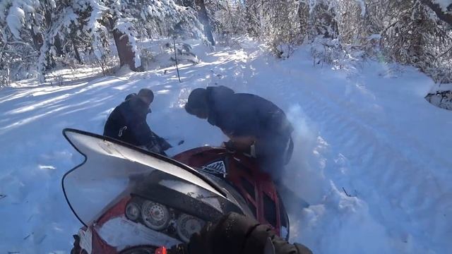 Воскресные покатушки! Температура -40! Yamaha "говно" смотреть онлайн