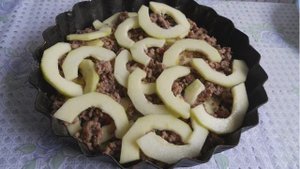 Запеченные овощи с фаршем