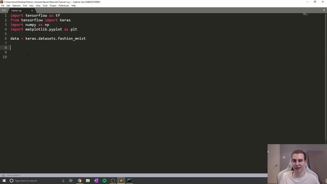 Python Neural Networks - Tensorflow 2.0 Tutorial - Loading & Looking at Data