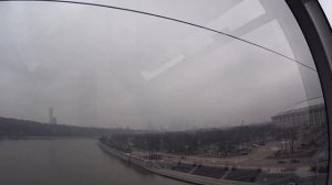 #5.Полёт над Москвой-рекой! ? Московская канатная дорога «Лужники-Воробьёвы горы», поездка в кабинк