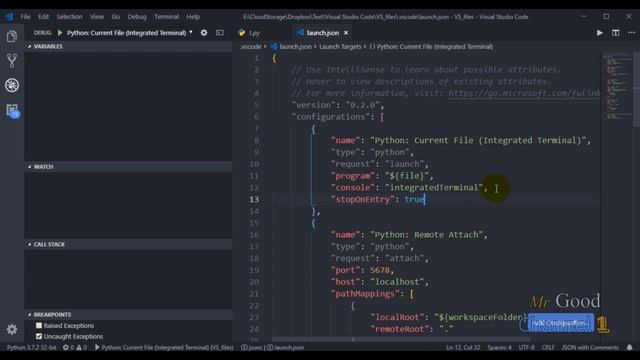 Python Debugging in Visual Studio Code part 1 смотреть онлайн