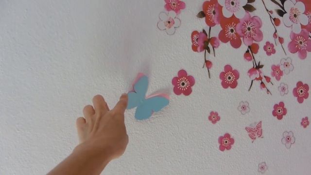 Бабочки из бумаги/ Оформление стены/ Декор смотреть онлайн