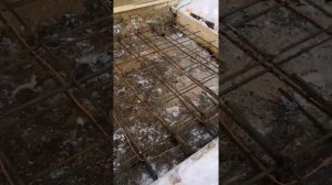 Весьегонск. Как залить и согреть бетон зимой.