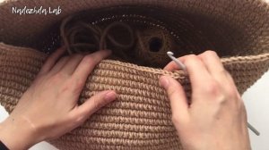 Большая ЭКО корзина из ДЖУТА и КАНАТА. Любой размер Идеального круга крючком без СХЕМ