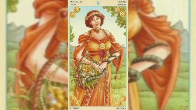 Пентакли 9 Славянская богиня Жива, кельты называли её Росмерта. Таро Союз Богинь