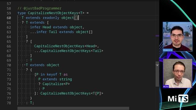 Capitalize Nest Object Keys with Mike Poteat - TypeScript Type Challenges #9775 [HARD]