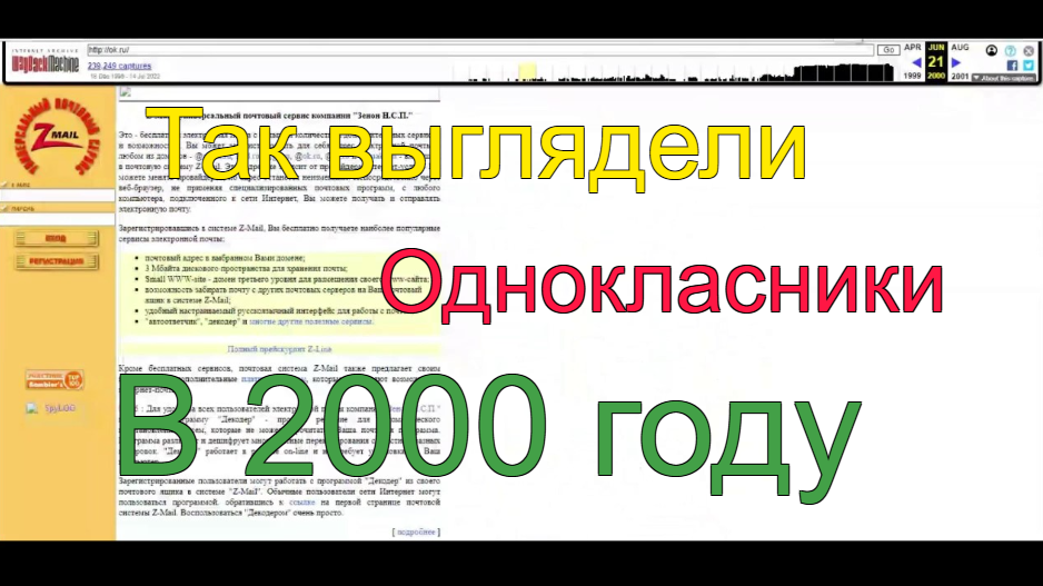 Цифровой архив Всемирной паутины — посмотрите как выглядел любой сайт в прошлом смотреть онлайн