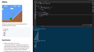 CS50 Mario Python Problem Set 6 (pset6)  Walkthrough (Step by Step)
