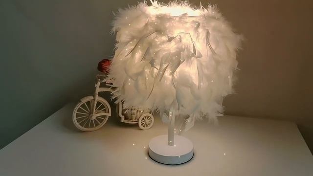 Светильник настольный DZN-5708 БЕЛЫЙ D230/H280/1/E27/40W PLUME СВЕТ-КАЗАНЬ.РФ смотреть онлайн