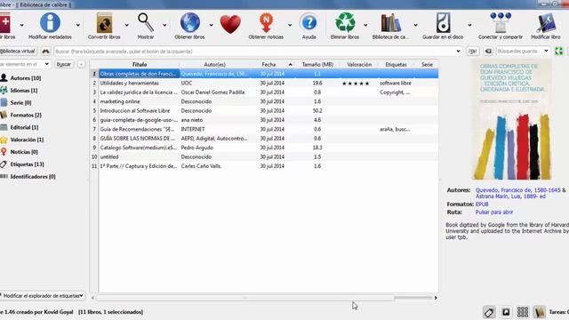 Tutorial Calibre - 01/05 Instalación. Añadir libros y descargar libros. Modificar metadatos. смотреть онлайн