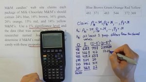 Testing Categorical Probabilities: One-Way Table (chi-square goodness-of-fit test), Problem 1