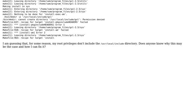 Cannot create directory Permission denied - even when using sudo смотреть онлайн