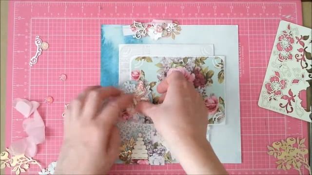 МК разворот для Альбома из коллекции Misty rose смотреть онлайн