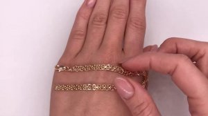 Обзор браслета "Классический Бисмарк" из медицинского золота