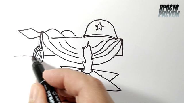 РИСУНОК на 9 МАЯ. День Победы | Просто рисуем