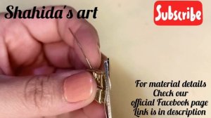 How to make Easy and simple elegant earings || shahida's art