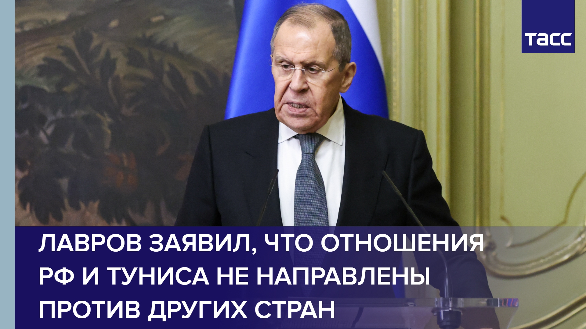 Лавров заявил, что отношения РФ и Туниса не направлены против других стран