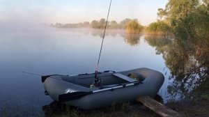 Лодка пвх Fort boat 240, Новгородская область. Утро.