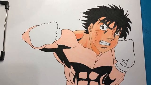 Ippo makunouchi time lapse drawing смотреть онлайн