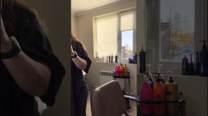 Укладка натуральных кудрей гелем.