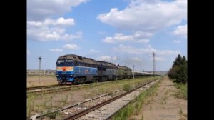 Клип про товарные поезда России ( восстановленная аудиодорожка ).