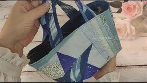 Корзинка с ручками из кромок, полос и лоскутных блоков. Шить просто.