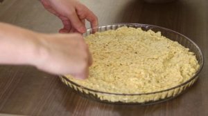Овсяный заливной пирог с ягодами