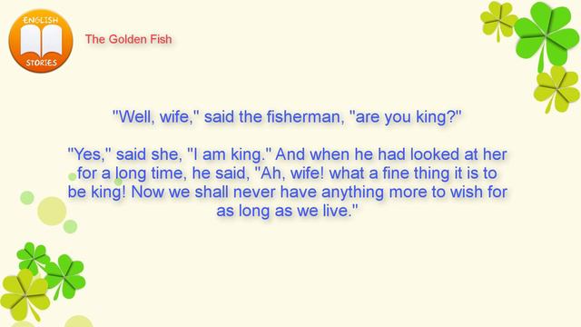 Learn English Through Story ⭐ The Golden Fish (Brothers Grimm)