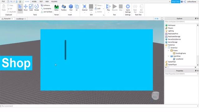 ROBLOX Studio | How to make an open/close shop GUI смотреть онлайн