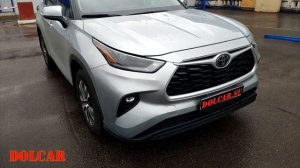 Русификация приборной панели Toyota Highlander американский рынок, установка парктроника