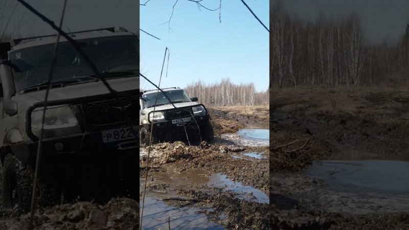 УАЗ ПАТРИОТ ЧЕРЕЗ БРОД #4х4 #оффроад54 #offroad #джипы #бездорожье