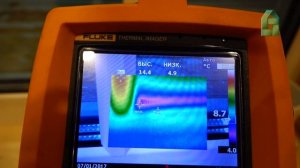 Тепловизионное обследование дома по каркасной технологии. утепление 100мм