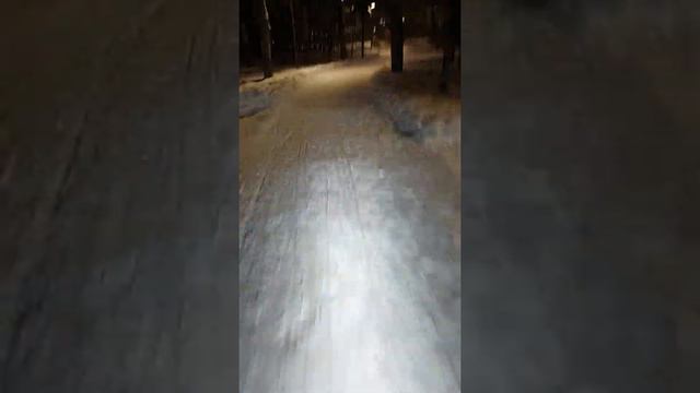 Сосновка вечером после работы - рай для коньколыжников. смотреть онлайн