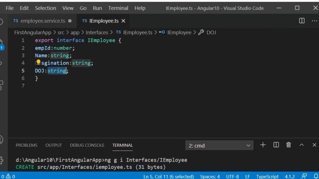 Interface in angular | #27 | What is Interface? & why, when & how by code example | Angular Tutoria