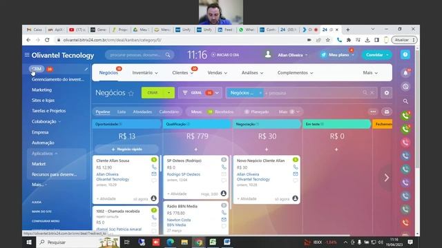 Integração PABX Virtual 3CX Phone System e CRM Bitrix24 - Sem recurso SIP do Bitrix24 смотреть онлайн