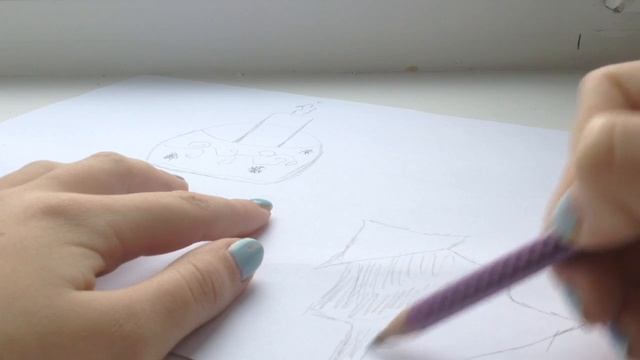 Наброски для идей к новому году || рисунок карандашом || Виктория Song смотреть онлайн