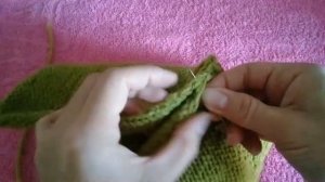 Детская шапка спицами для начинающих ,очень модно!