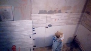 Отделка ванной комнаты широкоформатной плиткой