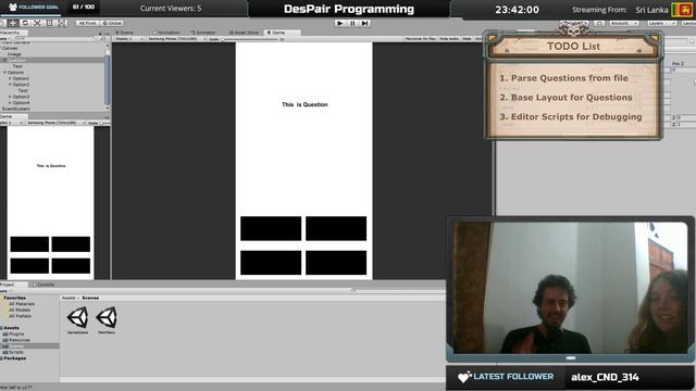DesPair Programming #21 | Quiz Game, Episode 1: Setting up the Questions [C#/Unity3D] смотреть онлайн